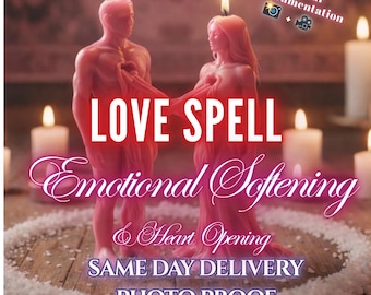 EXTREMER LIEBEZAUBER - Ritual für emotionale Erweichung und Herzöffnung | Rosa Kerze Liebe Energiearbeit | Vermeidende Partnerheilung | Same-Tag