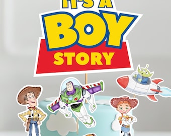 Toy Story Baby Shower Centerpieces, It’s a Boy Story Table Decor Printable