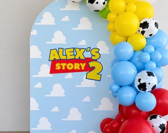 Toy Story Personalisierte Photo Booth Backdrop, Geburtstag Arch Cover