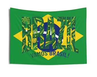 Bandera de Brasil para la Copa Mundial de Fútbol 2026, Bandera de Brasil para la Copa Mundial, Bandera para el día del partido, Bandera del estadio