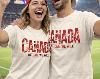 Camiseta de fútbol de Canadá 2026, camiseta de fútbol de Canadá, camiseta con la bandera canadiense, camiseta del Mundial de Fútbol 2026, camiseta para aficionados de Canadá, camiseta para el día del partido