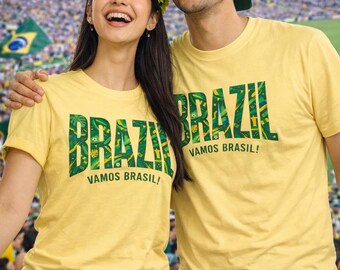 Camiseta de fútbol de Brasil 2026, Camiseta de fútbol de Brasil, Camiseta con la bandera de Brasil, Camiseta del Mundial de Fútbol 2026, Camiseta para aficionados de Brasil, Camiseta para el día del partido