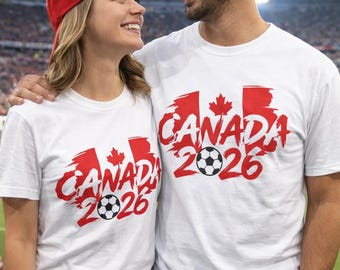 Camiseta de fútbol de Canadá 2026, camiseta de fútbol de Canadá, camiseta con la bandera canadiense, camiseta del Mundial de Fútbol 2026, camiseta para aficionados de Canadá, camiseta para el día del partido