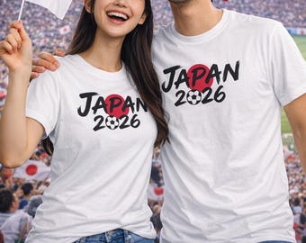 Camiseta de fútbol de Japón 2026, Camiseta de fútbol de Japón, Camiseta con la bandera de Japón, Camiseta del Mundial de Fútbol 2026, Camiseta para aficionados de Japón, Camiseta para el día del partido