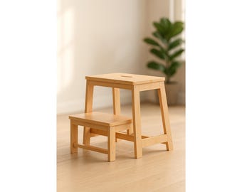 Folding Step Stool 400 lb Capacity – Heavy Duty Non Slip Step Ladder, Wide Stable Platform, Foldable Stool for Bathroom Kitchen Bedroom,