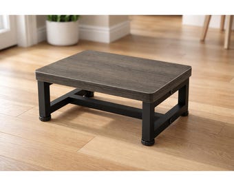 Heavy Duty Wooden Step Stool for Adults & Kids  500 lb Non-Slip Bed Step Stool,Stepping Stool for Kitchen, Bathroom  Bedroom