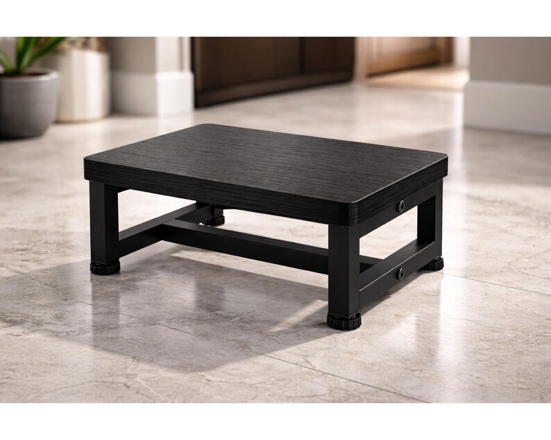 Heavy Duty Wooden Step Stool for Adults & Kids 500 Lb Non-slip Bed Step ...