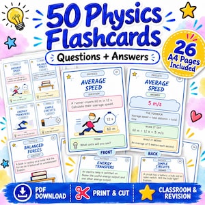 Fiches de révision de physique pour le collège