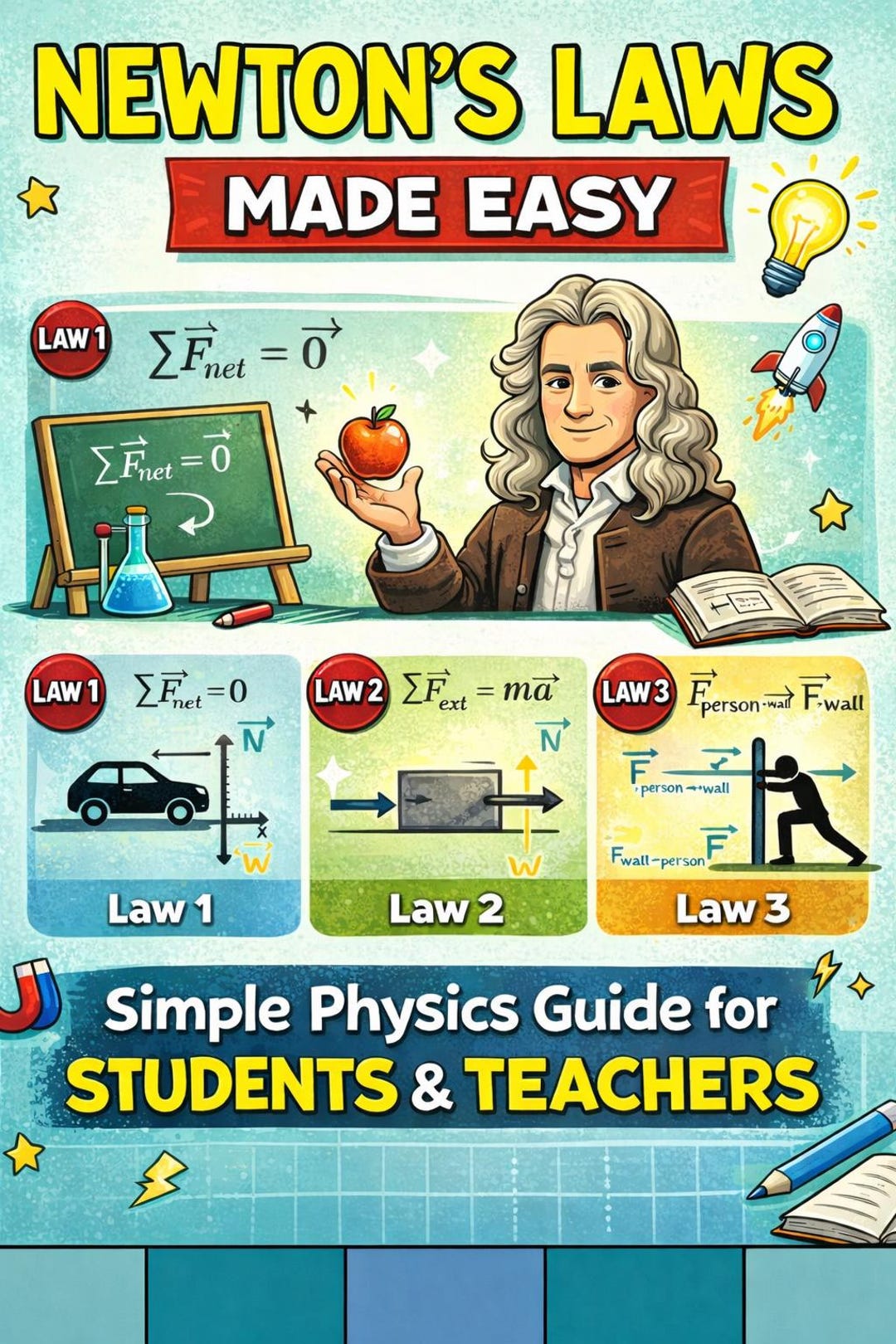 Newton’s Laws of Motion Explained | When to Use Each Law | Physics ...
