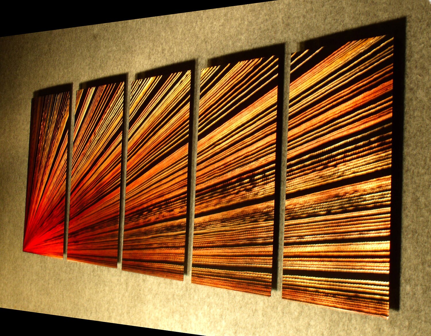Metal Wall Art Sculpture Contemporary Abstract Painting ...