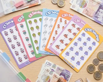 3K Savings Challenge UK | Laminated Tracker | Cash Stuffing Binder Insert | Money Saving Charts