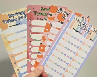 Savings Dashboards - Cash Stuffing Supplies