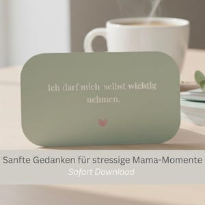 Tarjetas inspiradoras para madres | Momentos de paz y tranquilidad en la vida familiar | Autocuidado en lugar de estrés mental | Descarga digital