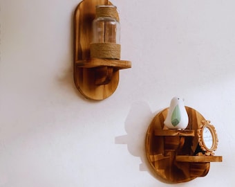 Oval/Circular Floating Wall Shelf