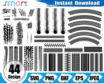 Download Tire Track Svg Etsy