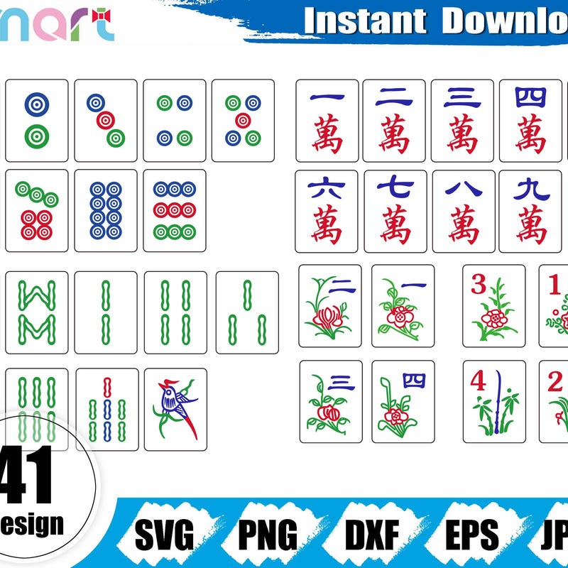 American Mahjong Tile Images - Etsy