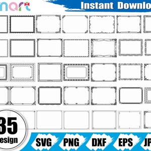Einladungsrahmen-Svg-Bundle, Urkundenrahmen-Svg, Diplom-Svg, Auszeichnung, Einladung, Rahmen-Svg-Clipart, Vektor, Png, Dxf, Schnitt, Silhouette, Cricut