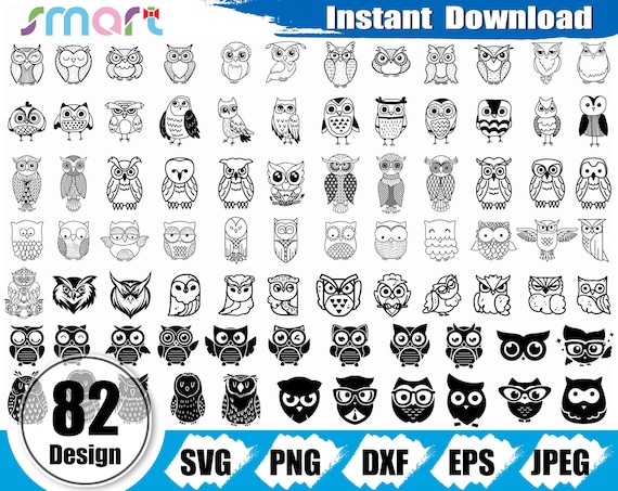 Download Owl Svg Bundlemandala Owl Svgbird Svgcute Owl Svg Clipart Etsy