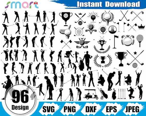 Golf SVG Bundle, Sports Clipart Vector (Digital Download)
