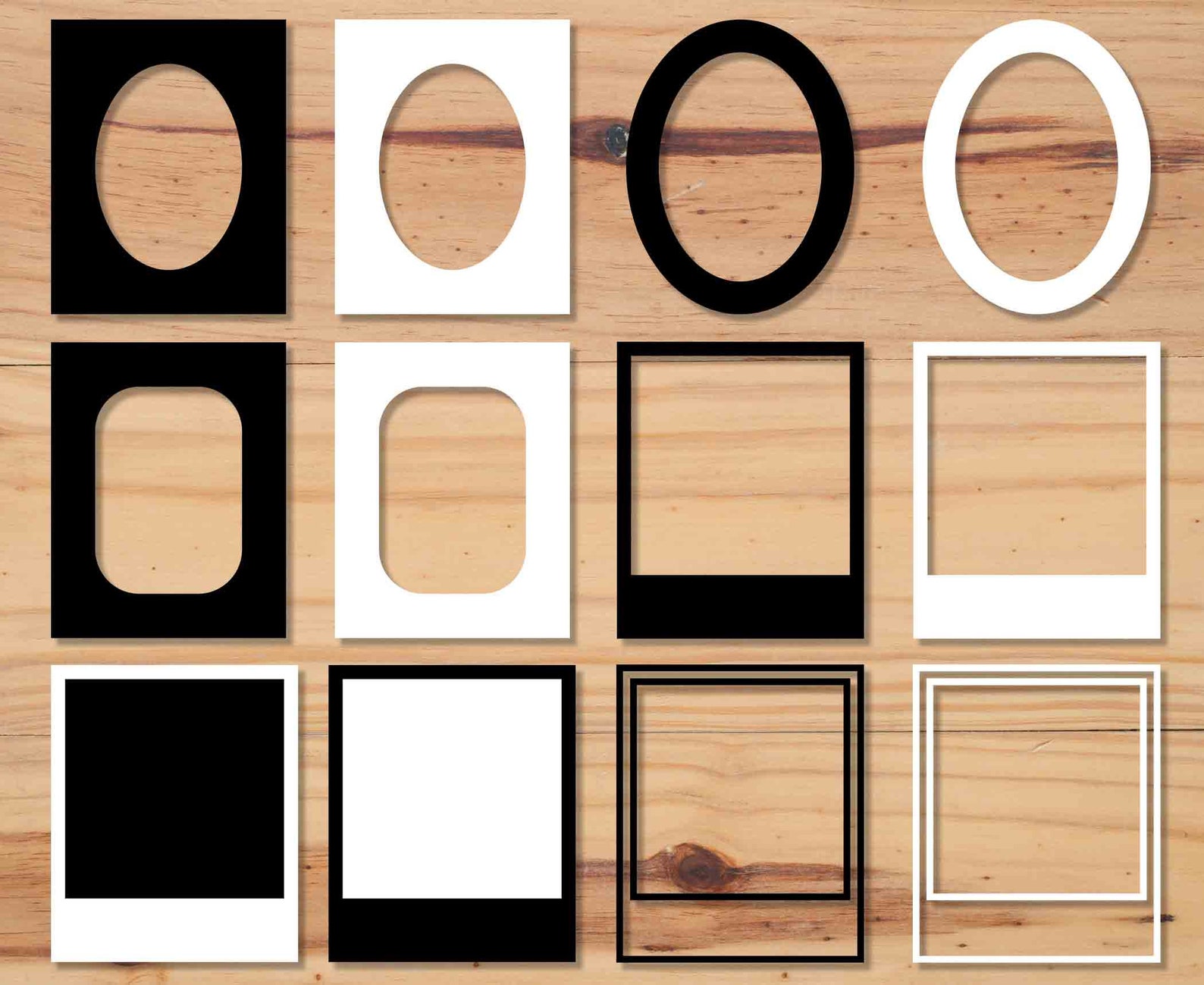 Retro Picture Frame Svg Photo Frame SVG Bundle Template Etsy