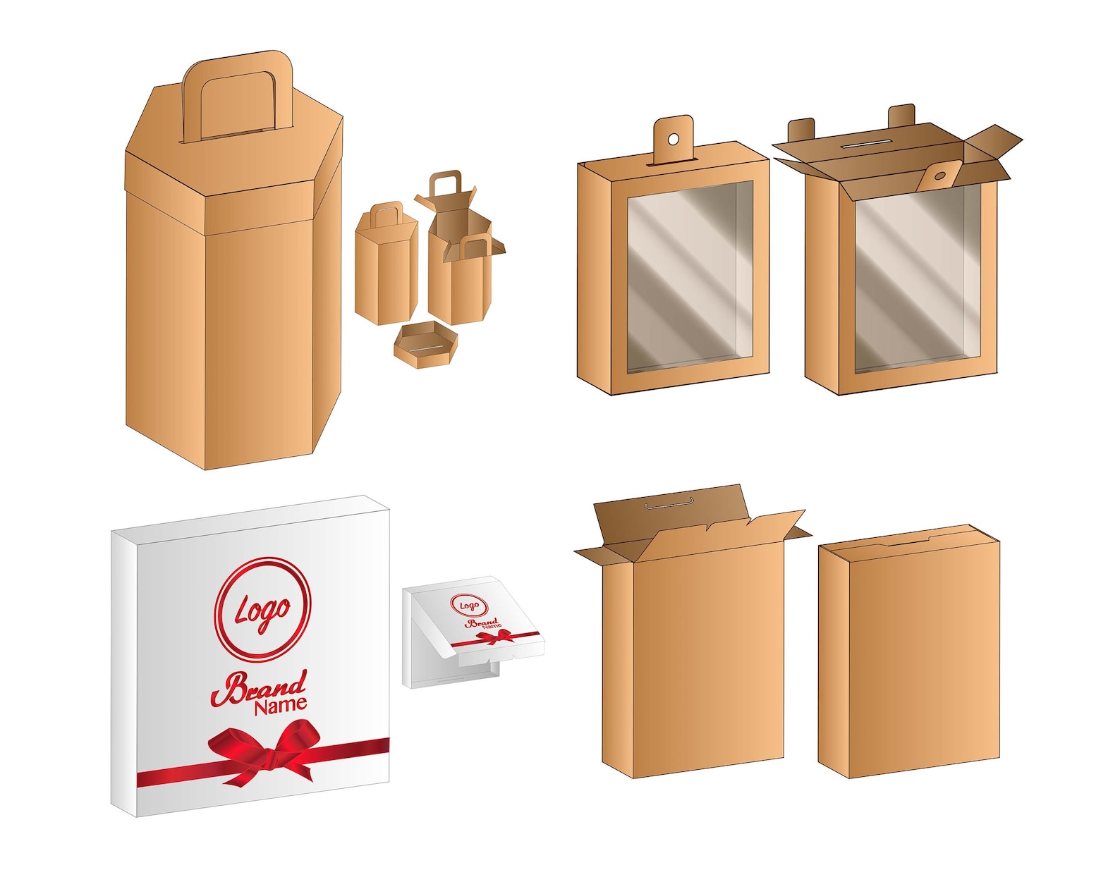 Gift Box Svg, File Bag Svg, Box Template Svg Bundle, Drawer Box Svg ...