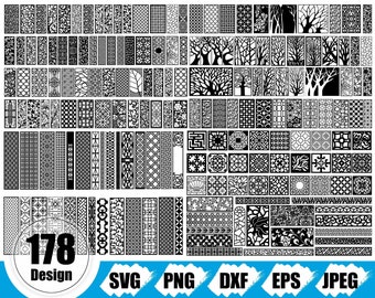 Decorative Panel Svg, Panel Collection Svg, Laser Cut Stencil, Laser Cutting Files, clipart vector png dxf cut file silhouette cricut