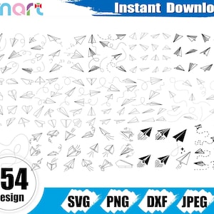 Paper Airplane SVG Bundle: Vector Cut Files for Cricut