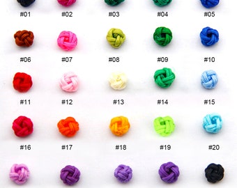 100pcs Mixed Color Pineapple Shape Chinese Knot Hand Craft Ornament 5x6mm