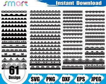 Border svg Bundle, Lace Border svg, Lace Frame Svg ,Invitation Frame Svg, Lace Border clipart vector png cut file silhouette cricut