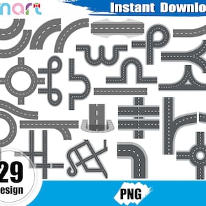 Snelweg clipart, weg clipart, racewagen track clipart, stad weg clipart, rotonde weg clipart, kruispunt clipart, png-bestand