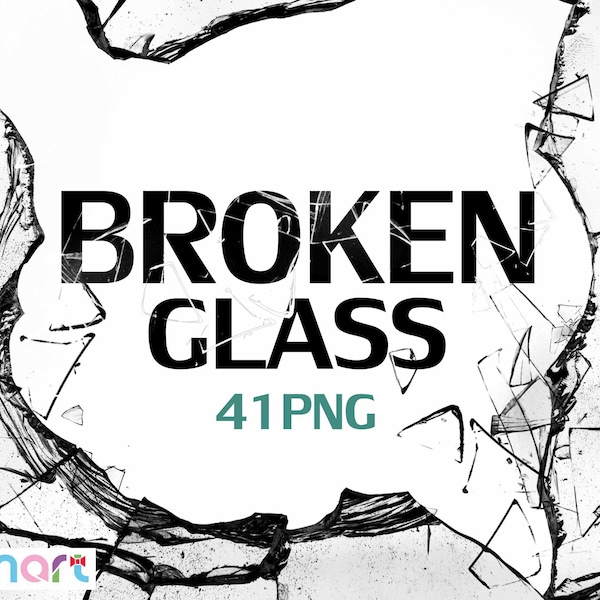 Broken glass PNG, Cracked Glass png Bundle, Broken glass clipart, Cracked glass clipart, instant download, Broken glass template