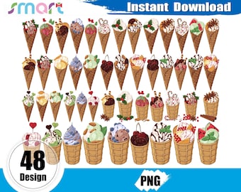 Imágenes prediseñadas de helado de acuarela, imágenes prediseñadas de helado PNG, imágenes prediseñadas de cono de helado, imágenes prediseñadas de comida, imágenes prediseñadas de fiesta de cumpleaños