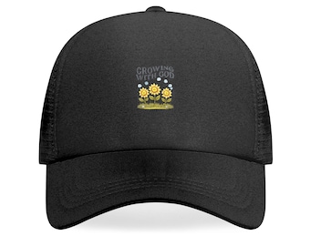 Trucker Hat – Christian Mesh Baseball Cap, Faith Scripture Hat for Women, Religious Gift