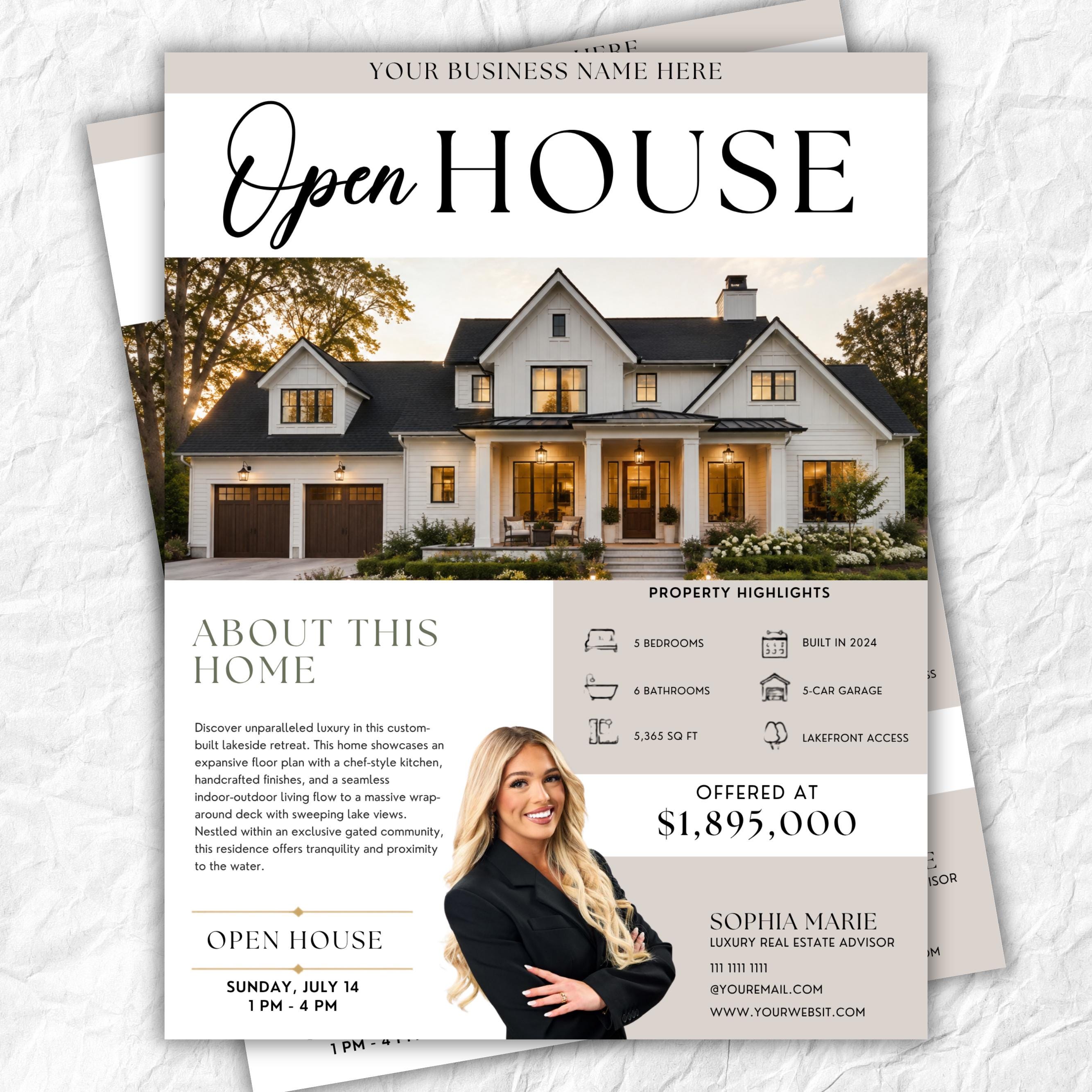 Open House Poster - Etsy