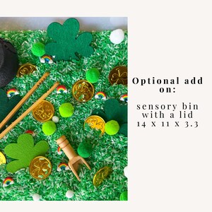 St Patricks Day Sensory Bin Theme Birthday Gift Idea for Kid Montessori ...
