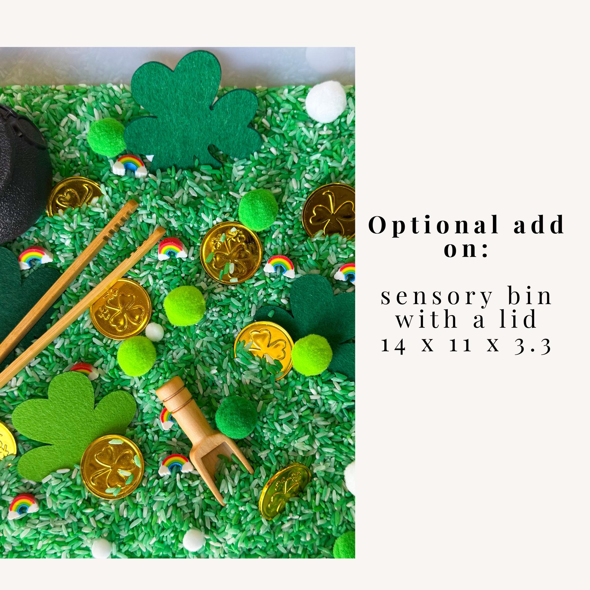 St Patricks Day Sensory Bin Theme Birthday Gift Idea for Kid Montessori ...