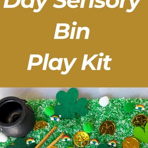 St Patricks Day Sensory Bin Theme Birthday Gift Idea for Kid Montessori ...