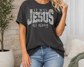 Camiseta de camuflaje Jesus Box, camiseta extragrande, ropa cristiana, fe sobre el miedo, idea de regalo cristiano, camiseta religiosa para mujer, amante de Jesús, camiseta de fe