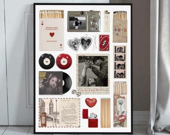 DIY Custom Matchbook Poster for Couples – Editable Canva Anniversary Gift Digital Download