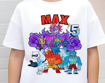 Personalized Goo Jit Zu Birthday Shirt – Custom Superhero Party Tee