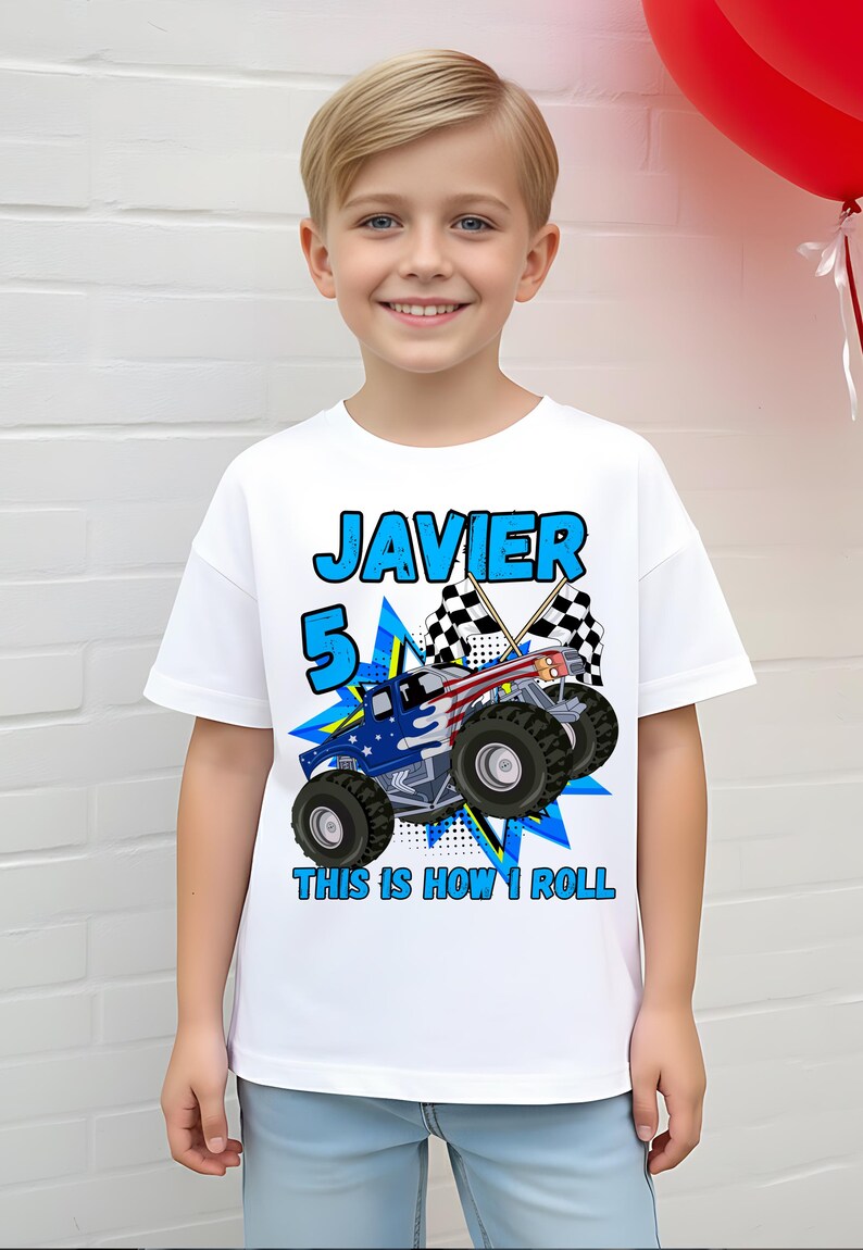 Monster Truck Birthday Shirt