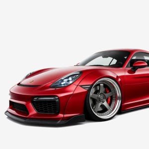 Plakat Porsche Cayman S 2016 – Restomod – grafika ścienna z motywem samochodu sportowego, wydruk motoryzacyjny (wydruki cyfrowe)