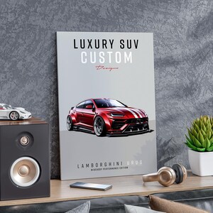 Lamborghini Urus Poster – Modified Luxury SUV Wall Art, Automotive Print (Digital Prints)