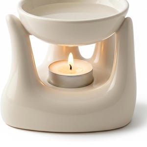 Öldiffusor aus Keramik, minimalistische Wohndekoration, Kerzenhalter für Aromatherapie