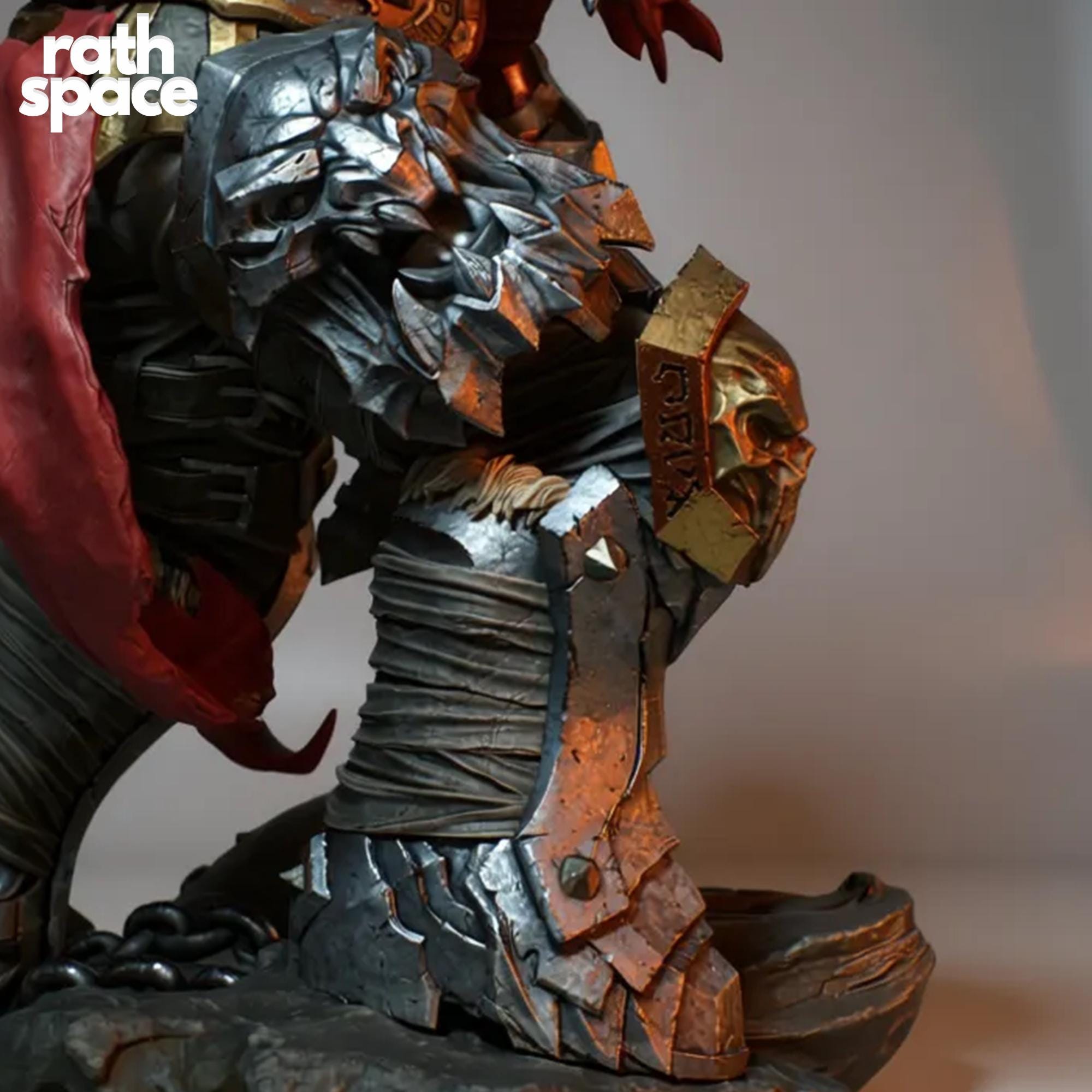 War Darksiders STL 3D Model | Fullsize + Bust | Pre-supported LYS ...