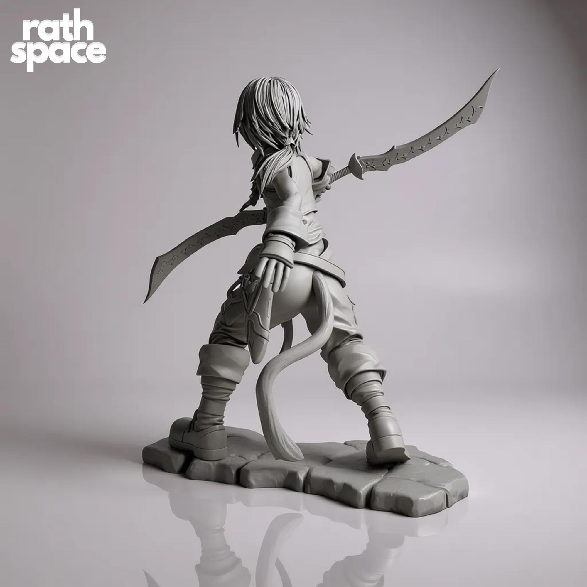 Zidane Tribal 3D Model | Final Fantasy IX Figure (digital Download