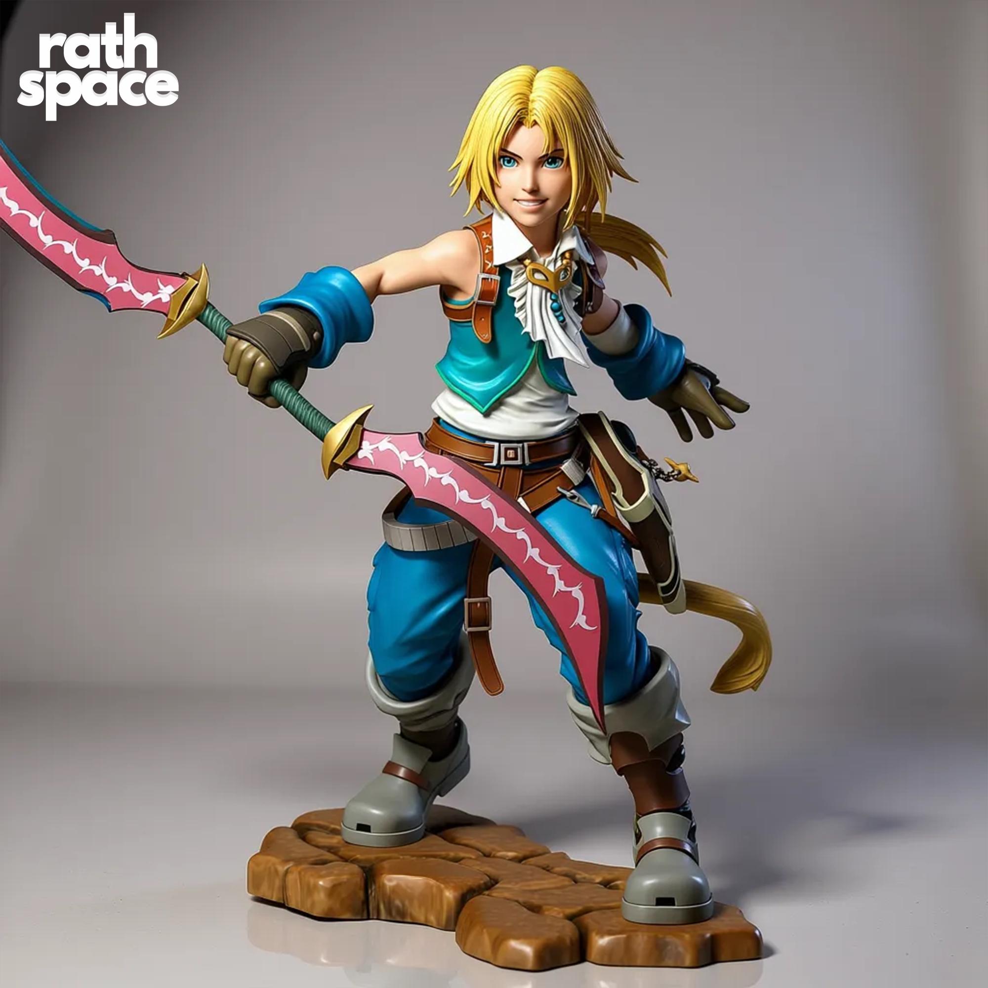 Zidane Tribal 3D Model | Final Fantasy IX Figure (digital Download