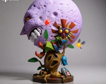 Cursed Mask Imp STL Diorama | Majora's Mask Fan Art (Digital Download)