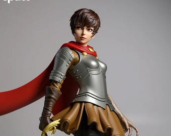 Casca Berserk STL 3D Model | Golden Age Armor Statue (Digital Download)