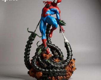 Spiderman vs Doc Ock Diorama 1:6 Scale STL 3D Model (Digital Download)